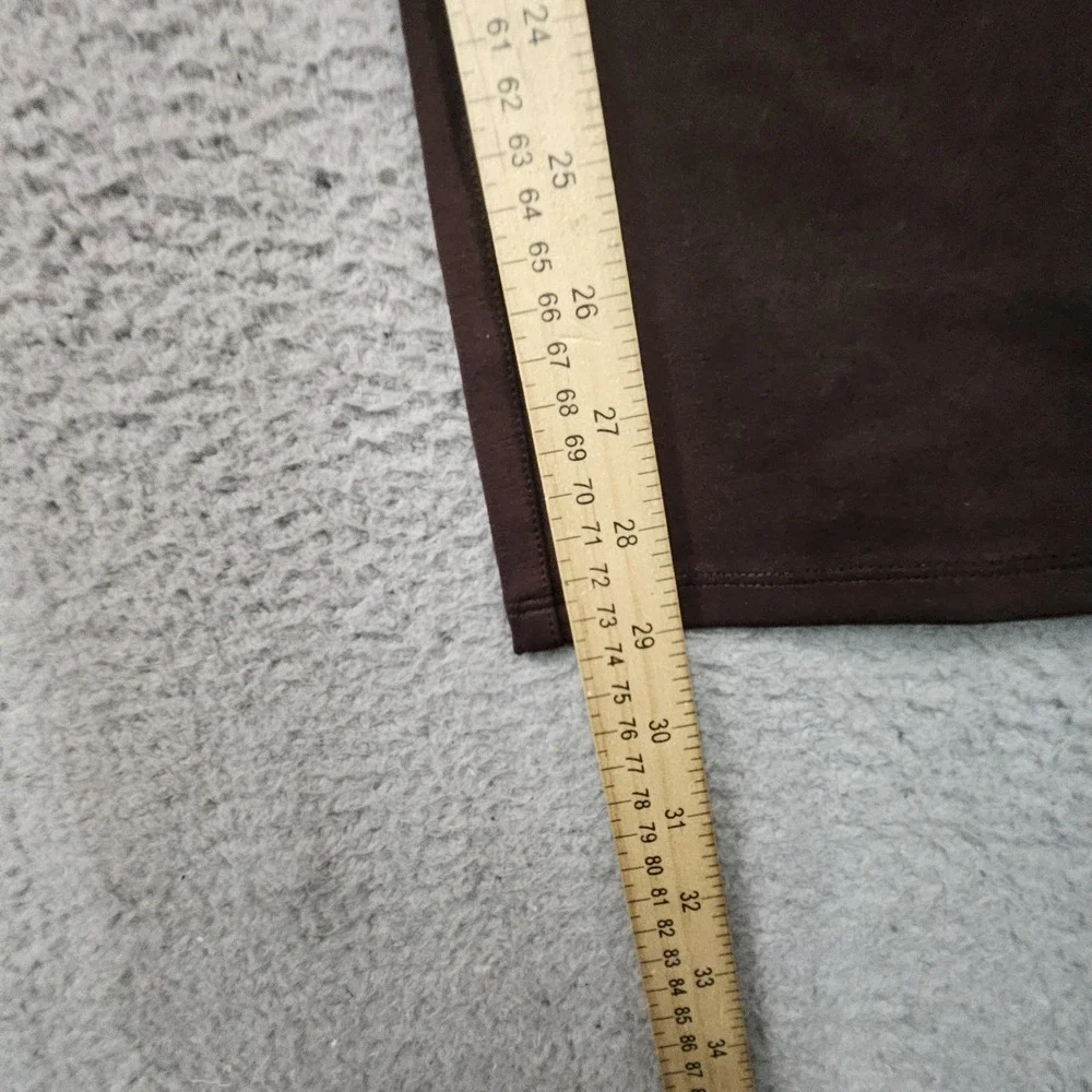 Quince Ultra Stretch Ponte Straight‎ Leg Pants Womens XS Brown Career Business